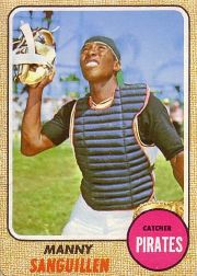 1968 Topps Baseball Cards      251     Manny Sanguillen RC
